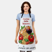 ママのキッチンエプロン エプロン (着用した状態)