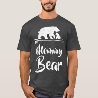 ママのクマに合う家族のクリスマスの衣装 Tシャツ