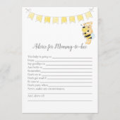 ママのゲームをする男の子テディベアカードのためのアドバイス プログラム (正面)