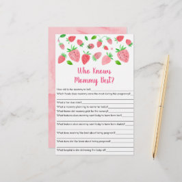 ママのゲームを知っているイチゴ最高のの緑