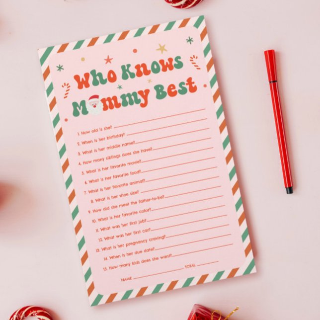 ママのゲームを知っているクリスマス最高の赤んだシャワー (クリエイターアップロード済み)