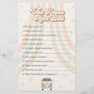 ママのゲームを知っているグルーヴなレトロな赤最高のちゃんシャワー