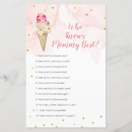 ママのゲームを知っているピンクのアイス最高のクリームフローラ