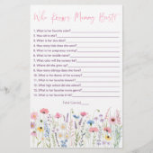 ママのゲームを知っているピンクの牧草地の最高の野花 (正面)