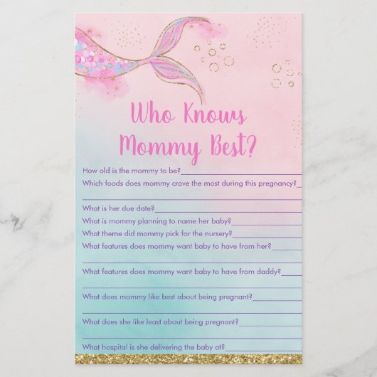 ママのゲームを知っているマーメイドピンク最高の金ゴールド (正面)