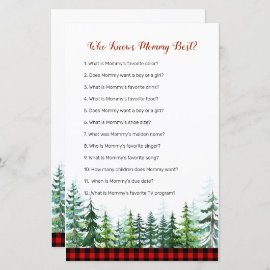 ママのゲームを知っているランバージャックレッド最高のプライド (正面/裏面)