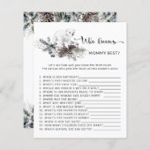 ママのゲームを知っている冬の赤ん最高のだシャワー (正面/裏面)