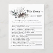 ママのゲームを知っている冬の赤ん最高のだシャワー (正面)