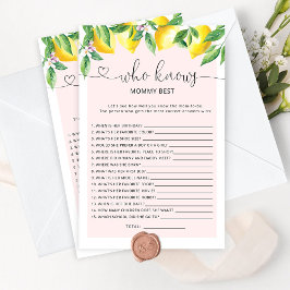 ママのゲームを知っている水の色のリモン