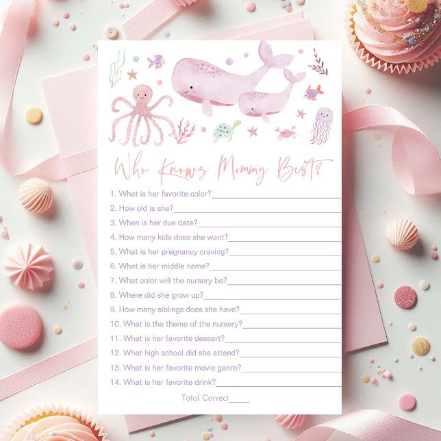 ママのゲームを知っている海の下でピンク最高の色 (クリエイターアップロード済み)