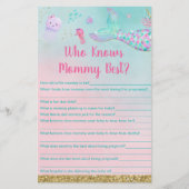 ママのゲームを知っている海の下の人魚最高のの娘 (正面)