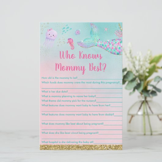 ママのゲームを知っている海の下の人魚最高のの娘 (スタンド正面)