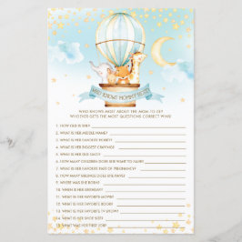 ママのゲームを知っている熱気球最高のの動物