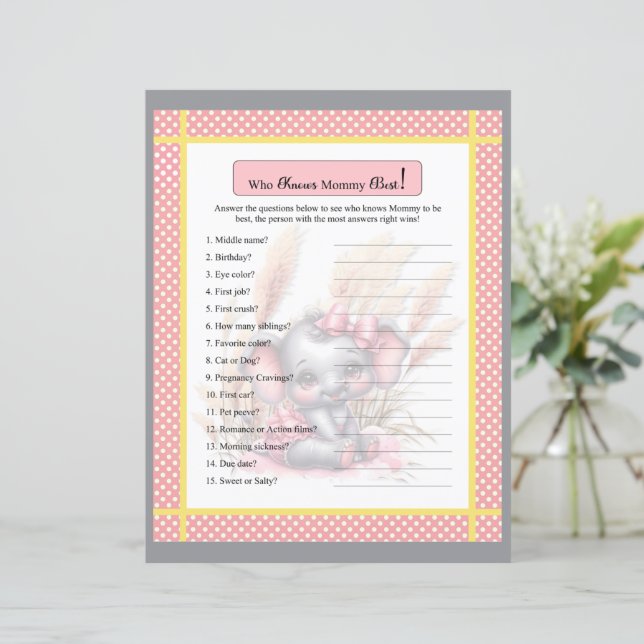 ママのゲームを知っている甘いピンクの象 (スタンド正面)