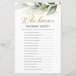 ママのゲームを知っている緑のユーカリ最高のス属