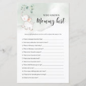 ママのゲームを知っている象の最高の緑草 (正面)