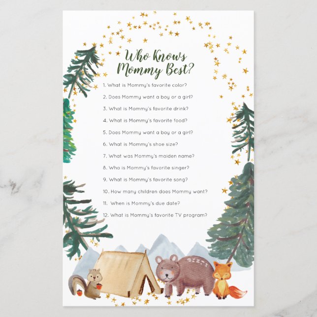 ママのゲームを知っている赤ちゃんシャワーを心待最高のちにする (正面)