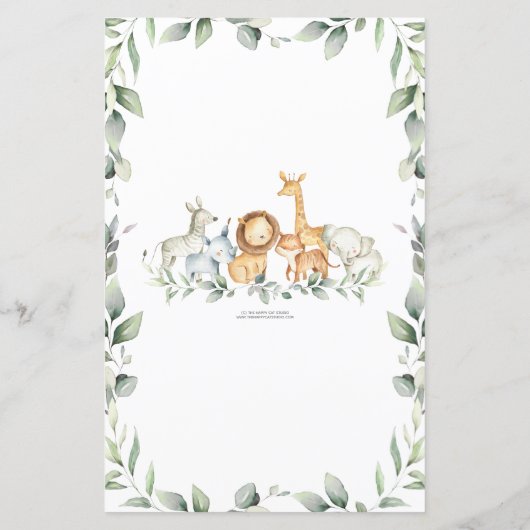 ママのゲームを知るジャングルの動物の最高の生活 (裏面)