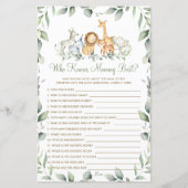 ママのゲームを知るジャングルの動物の最高の生活 (正面)