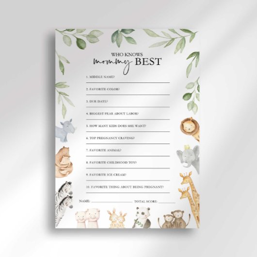 ママのゲームを知るノアの箱舟の赤ん最高のだシャワー 招待状