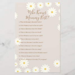 ママのゲームを知るボヘミアン白最高のデイジー