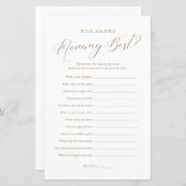 ママのゲームを知るミニマル最高の書 (正面/裏面)