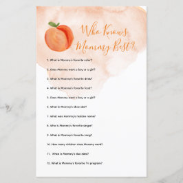 ママのゲームを知る小さな桃の最高の夏