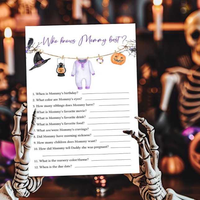 ママのゲームを知る紫の小さな最高のブー (Halloween Baby Clothes Baby Shower Who knows Mommy Best Game)