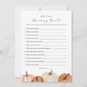 ママのゲームカードを知っているカボチャ 招待状 (正面)