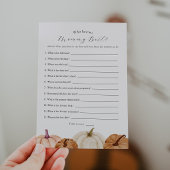 ママのゲームカードを知っているカボチャ 招待状