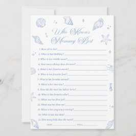 ママのゲームカードを知っている沿岸最高のの赤ちゃんシャワー 招待状