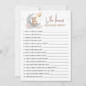 ママのゲームカードを知っ最高のている月越し 招待状 (正面)