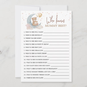 ママのゲームカードを知っ最高のている月越し 招待状