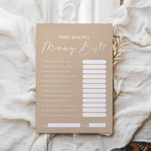 ママのゲームカードを知るミニマル最高の主義者ボホ