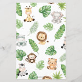 ママのシャワーゲームを知っ最高のているジャングルの動物 (裏面)