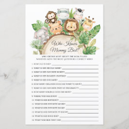 ママのシャワーゲームを知っ最高のているジャングルの動物