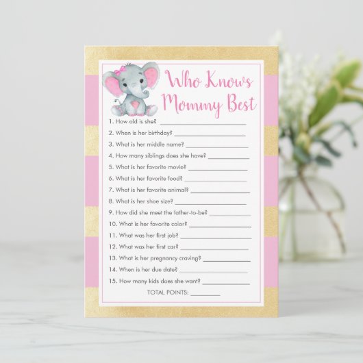 ママのシャワーゲームを知っ最高のているゾウ 招待状 (スタンド正面)