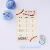 ママのシャワーゲームを知る最高の野球のテーマ チラシ (シングル)