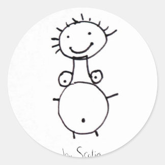 ママのシール ラウンドシール