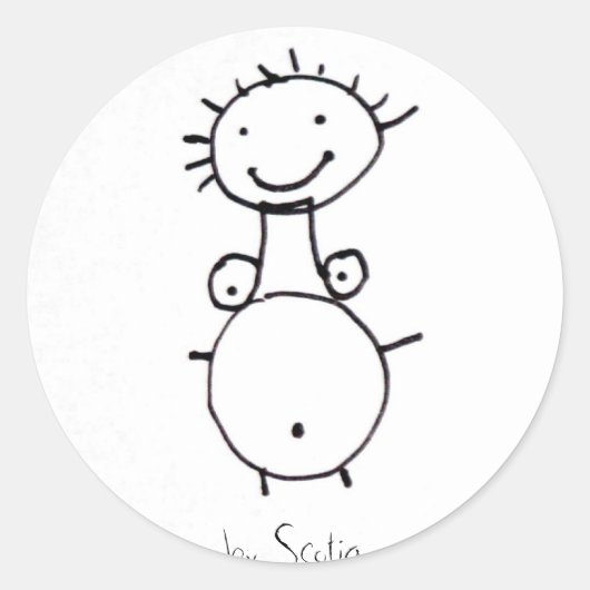 ママのシール ラウンドシール (正面)