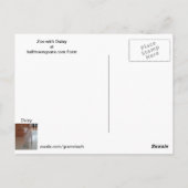 ママのゾーイと赤ちゃんデイジーのポストカード ポストカード (裏面)