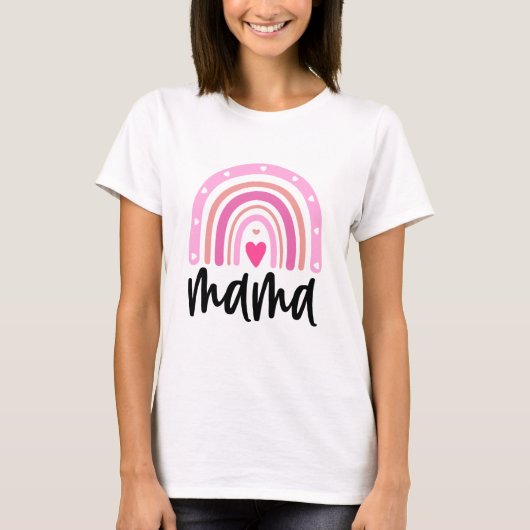 ママのタイポグラフィー Tシャツ (正面)