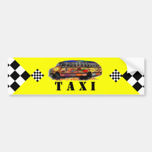 ママのタクシー バンパーステッカー