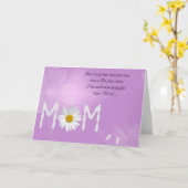 ママのデイジー花びら カード (黄色い花)