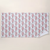 ママのトレーニングバディエクササイズ抵抗バンド ビーチタオル (正面)