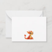 ママのドラゴンカード。 ノートカード (裏面)