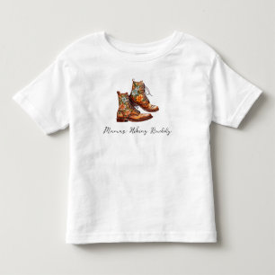 ママのハイキングパートナーガールズ トドラーTシャツ