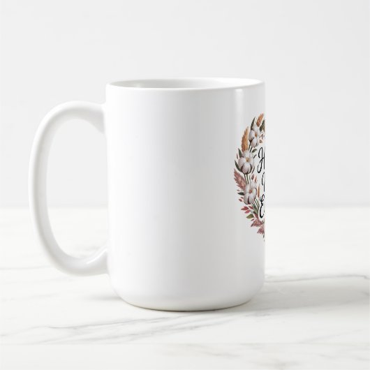 ママのハグで全てが良くなる コーヒーマグカップ (左)