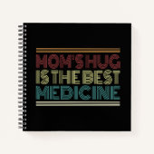 ママのハグは医療最高の引用文 |ノートブック ノートブック (正面)