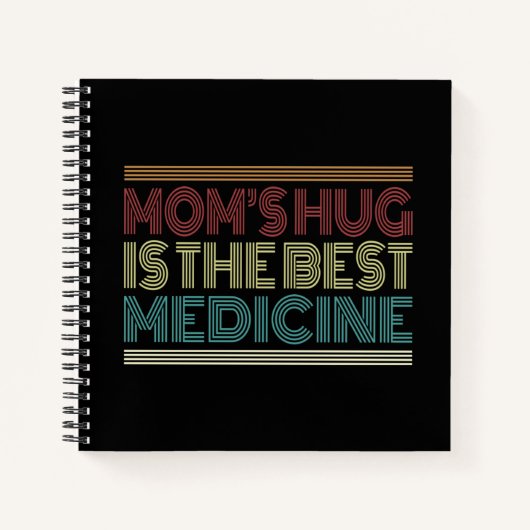 ママのハグは医療最高の引用文 |ノートブック ノートブック (正面)
